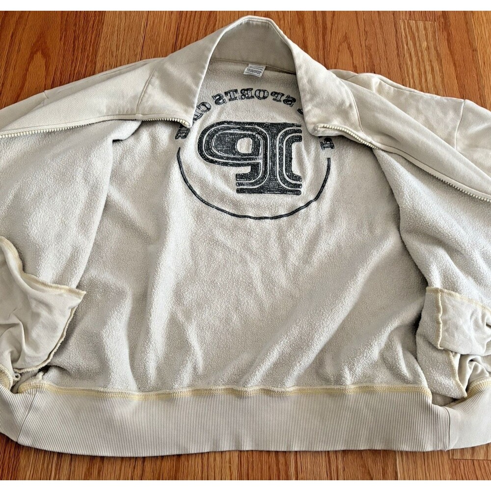 Victoria Secret Sweatshirt Women's Small PINK Sports Club Ivy Fleece Yellow Zip - Picture 6 of 11